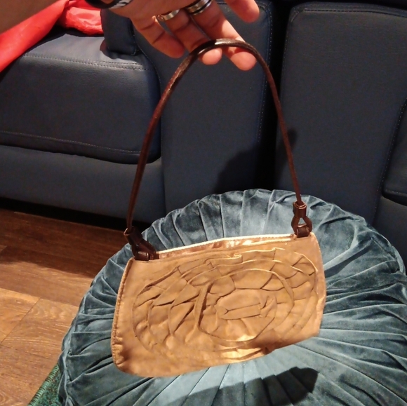 Vintage Victoria Secret Elegant Tan Handbag Very Cute - Picture 4 of 5